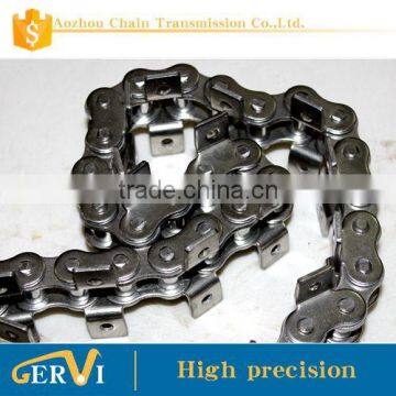Roller Chain Stainless Steel Material 80R-1 With Both Side One Hole Attachment