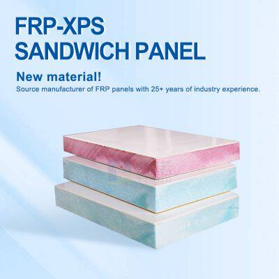 Polyurethane FRP Sandwich PanelMade by Professional Manufacturers for Steel Structure Buildings Pu Wall Panel Sandwich Panels