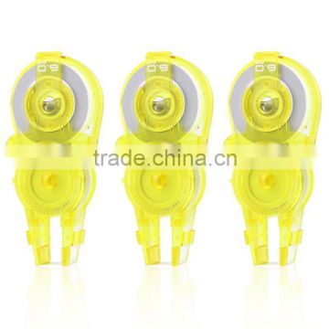 Magic refill correction tape 10 meters yellow material plastic suitable for office & school easy to carry fsactory made