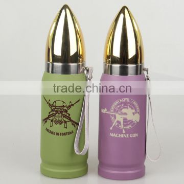 made in China strict QA factory customized logo thermal bullet vacuum flask