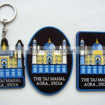 3D soft pvc keychain label for promotional gifts