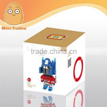 Plastic Optimus Prime building block toys eductional toys diamond blocks