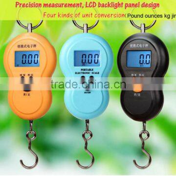 50KG 10g cheap mini electronic hanging scale wholesale