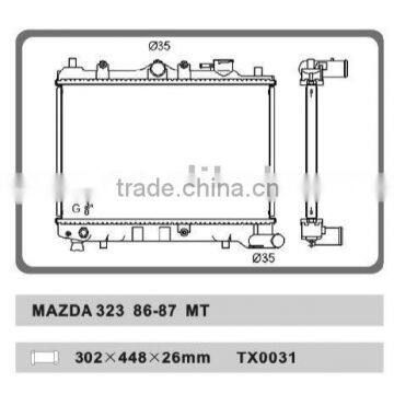 auto radiator for MAZDA 323 86-87 MT