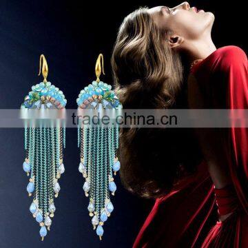 Hot Sale New Designs for Women Chain Earring ,2015 Fashion Design Tassels Earrings photo-2