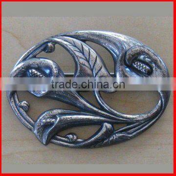 fashion women logo brooch