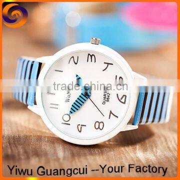 2016 new Navy korea pu leather strap watch