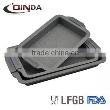 carbon steel non-stick stone square pan