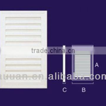 Polyurethane plastic weatherproof external louvers for home decoration