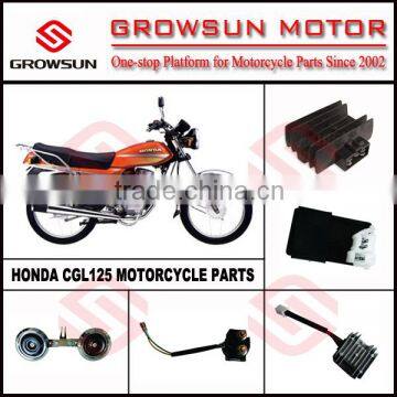 Hon. CGL125 Motorcycle Spare Parts, horn, cdi, relay, regulator, ignition coil