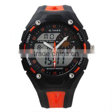 Men's Orange Rubber Digital Sport Watch WS067