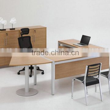 China office furniture wood panel l-type office table design (SZ-ODT643)