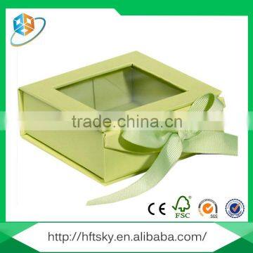 Environmental-friendly Recycle Paper Packaging Box With Ribbon photo-2