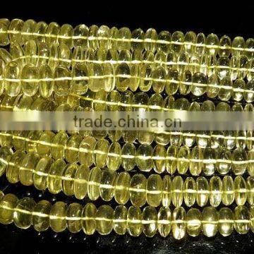 Lemon Topaz Roundel Beads