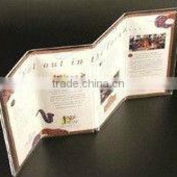 Wing-shaped acrylic menu holder double sides PMMA/Plexiglass/acrylic poster leaflet counter display holder