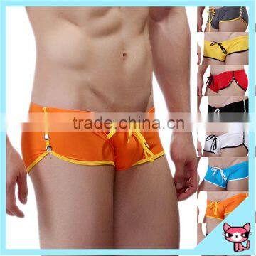 2015 Men Boxer Swimwear Boxers Hawaiian Swimwear low rise swimwear