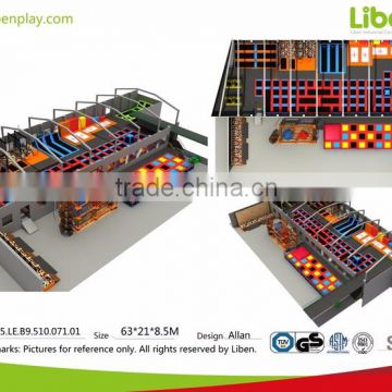 European standard durable high quality indoor trampoline park