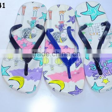 2015 PCU WOMEN Printing New design Flip Flops Beach Slipper