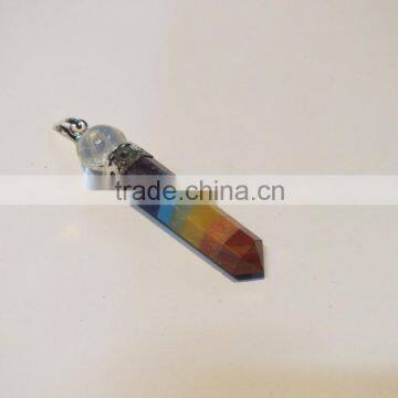 7 Chakra Bonded Point Gemstone Pendants