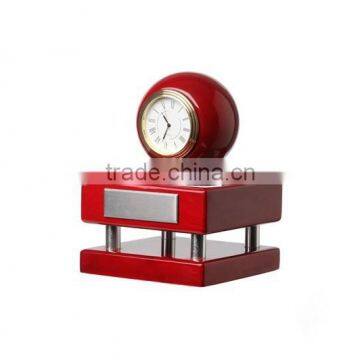 luxury new style wooden desk clock office stand business office gift set hotel use