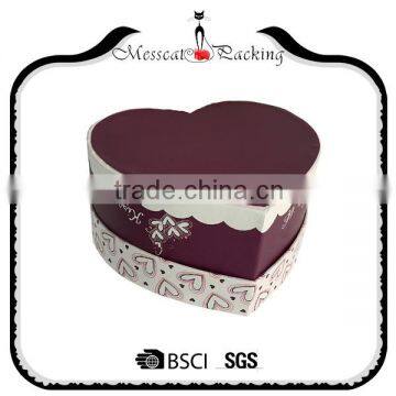 China Supplier Custom Handmade Cheap Biodegradable Luxury Heart Shaped Chocolate Gift Box