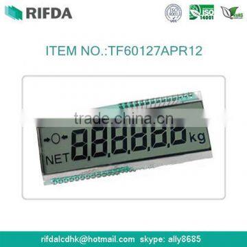 Double side 16 pin TN 6 digit lcd screen display