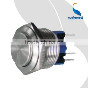 SAIP/SAIPWELL IP40 Protection Level Start Stop LED Metal Push Button Switch