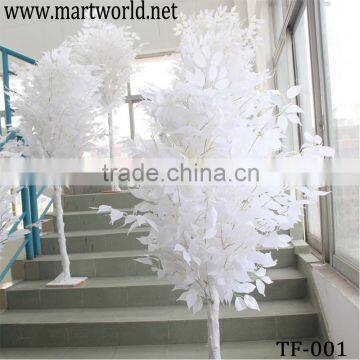 LED white artificial wedding tree decorative wooden tree for wedding events,artificial wedding wishing tree(TF-001)