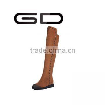 GD new design cool western women boots mature low heel boots