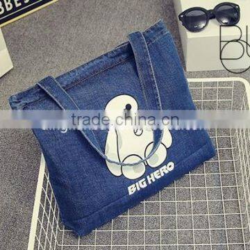 2015 the Latest Simple Design Promotional Denim Bag With Logo photo-3