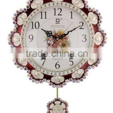 Hot Sale Brand Home Decor Jewelery Wall Clock Designed French Style Made In China JHF13-010