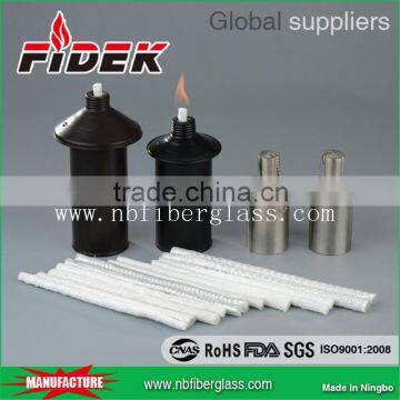 Oil absorption Fiberglass braided wick for oil lamp