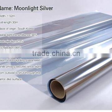 Safety Privacy Moonlight Silver Reflective Film