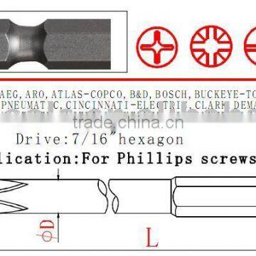 H7/16"mm Hex Power driver bits