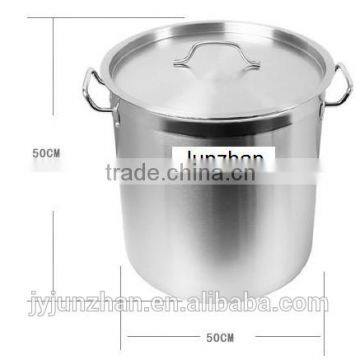 Induction Bottom Double Ears Stainless Steel Restaurant Commercial Cooking Pots for Sale photo-4