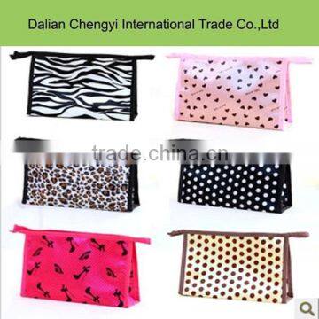 High quality cute printing girls polyester cosmetic pouch