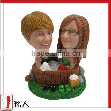 resin cute bosom female friend bobblehead