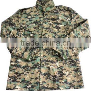 Digital woodland camouflage winter men jacket camo jacket