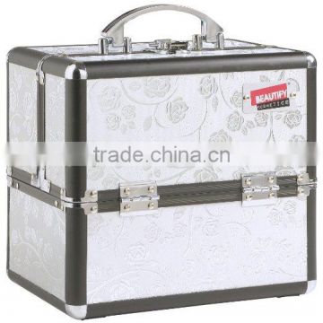 Aluminum 10" Beauty Cosmetics & Makeup Train Case