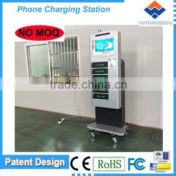 Wi-Fi / Ethernet Connection Public Mobile Phone Charging Kiosk With Network Digital Signage Function APC-06B photo-3