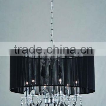 Stylish Pendant Light with Black Fabric Shade Modern Mini Style Ceiling Light Fixture for Dining Room                        
                                                Quality Choice