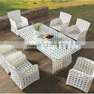 rattan table and chair modern home office furniture