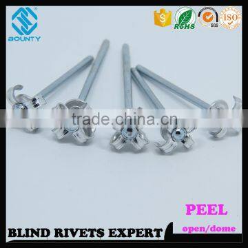 HIGH QUALITY OPEN END MANUFACTURER AL/ST PEEL TYPE RIVETS