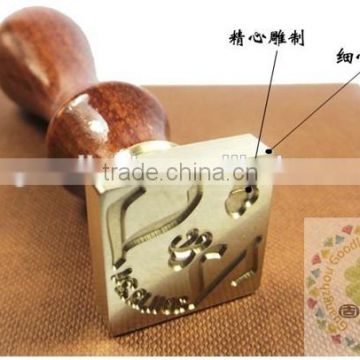 GUANGZHOU GOODLUCK square brass die wooden wax seal stamps