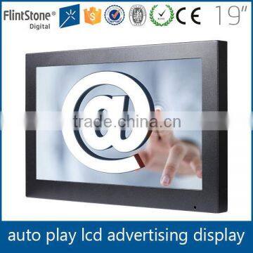 FlintStone 19 Inch Auto Playing Advertising Player, USB Upgrade Advertising Video Display, SD Card Digital Video Monitor photo-3
