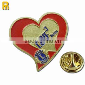 customized soft enamel metal lapel pin badge