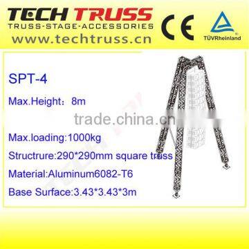 SPT-4Height 6.5m Loading 500kg Material 6082-T6 line array Speaker Tower