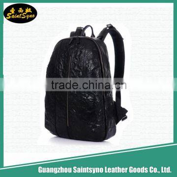 Latest fashionable top quality factory price outdoor laptop leather backpack