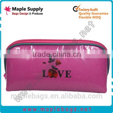 Shiny PVC Small Zipper Pouch Slim