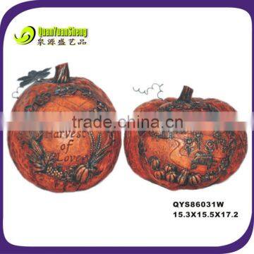 Animated resin thanksgiving pumpkin for Harvest party decorations